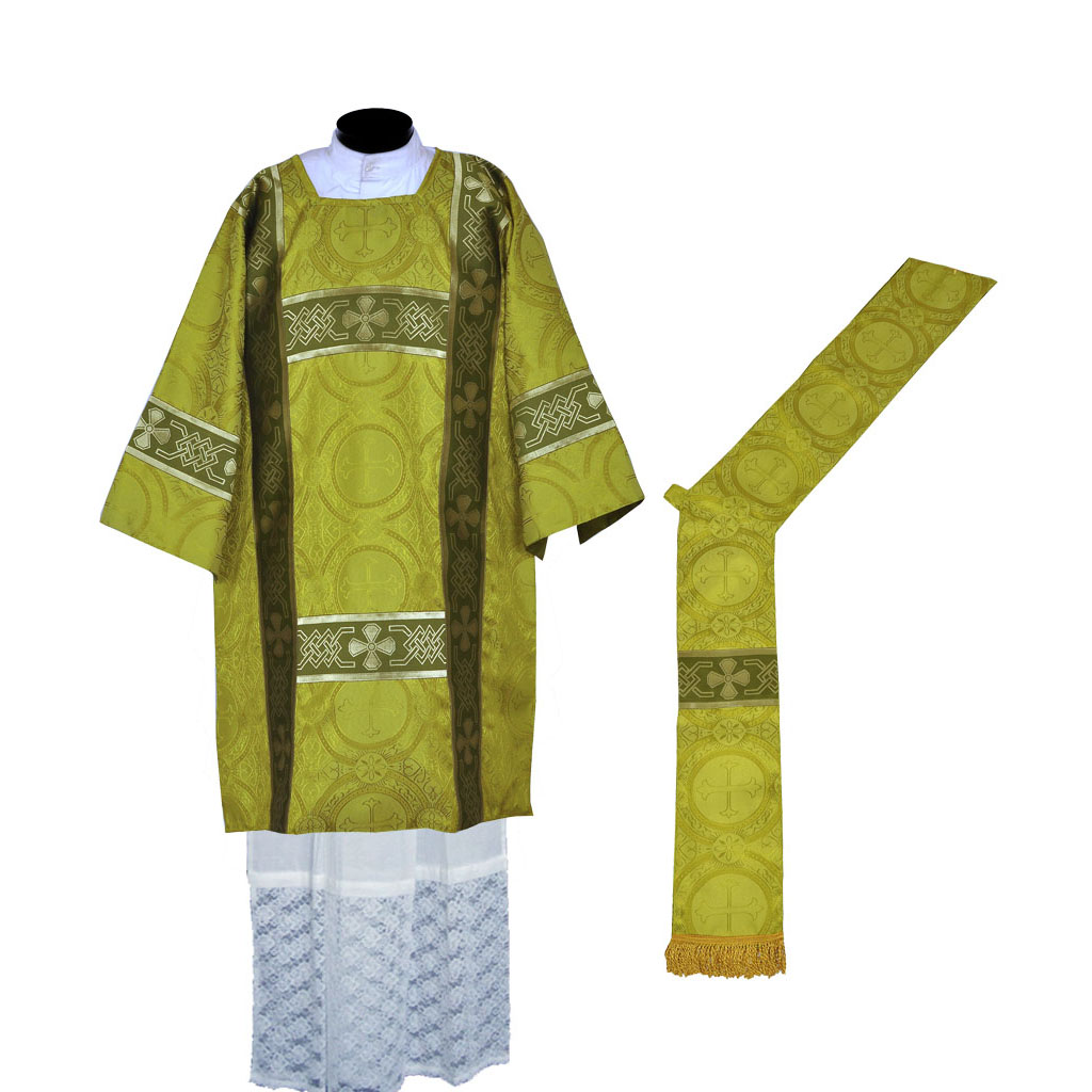 Deacon Dalmatics&nbsp;Green Deacon Dalmatic Vestment & Mass Set