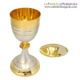 Chalice & Paten - Dual Tone Gold Chalice & Paten - 8 inches