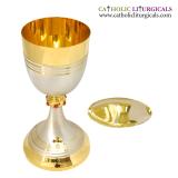 Chalice & Paten - Dual Tone Gold Chalice & Paten - 8 inches
