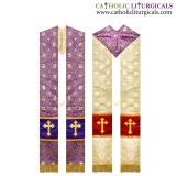 Priest Stoles - Reversible Purple / Gold - Priest Stole